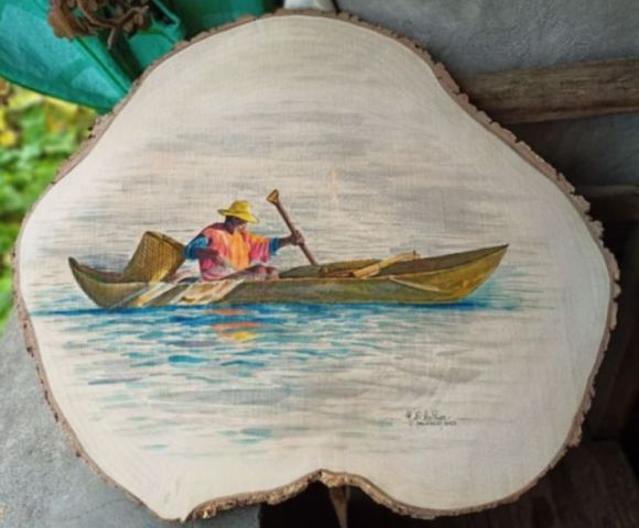 La Pirogue Sur bois